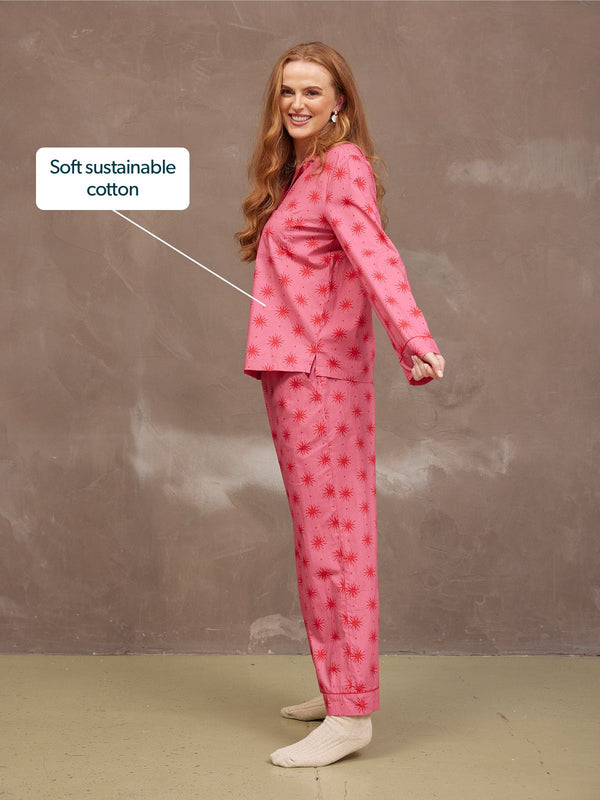 Rosie Pyjamas - Pink Star Print