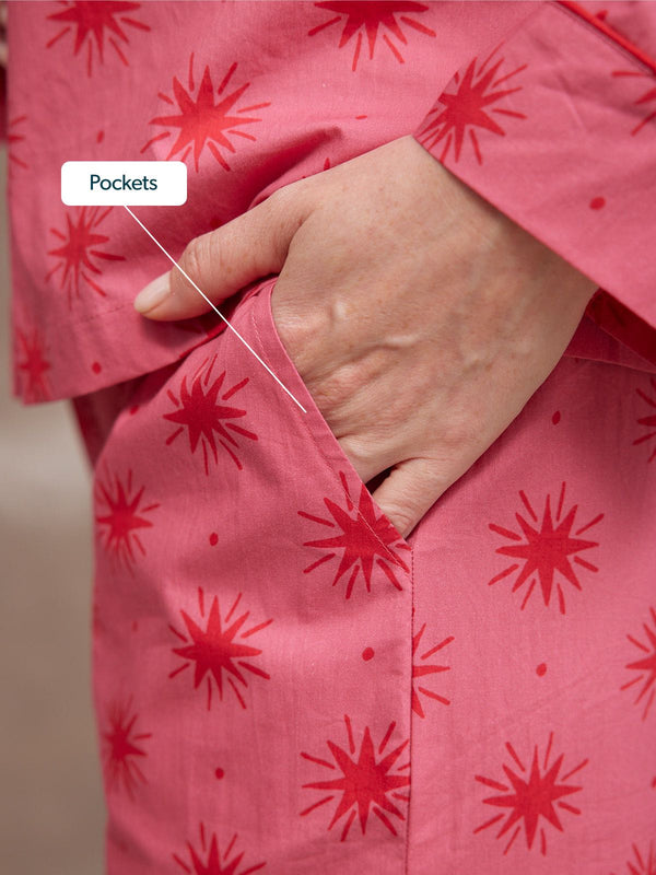 Rosie Pyjamas - Pink Star Print