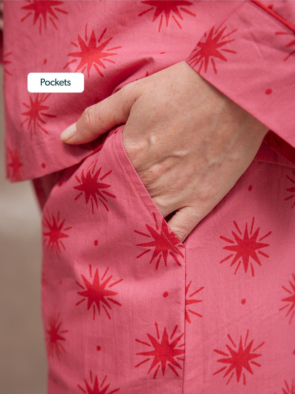 Rosie Pyjamas - Pink Star Print