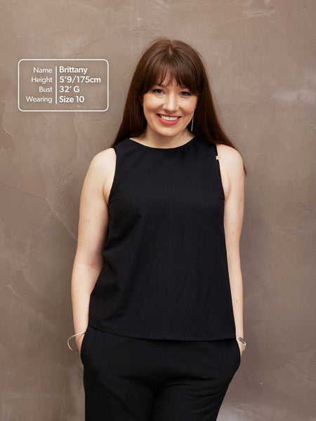Ruby Black Tank Top