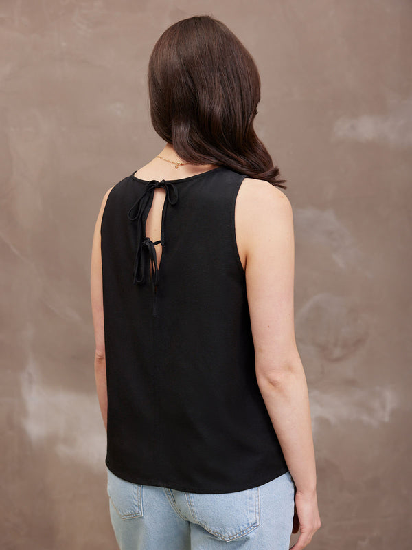 Ruby Black Tank Top