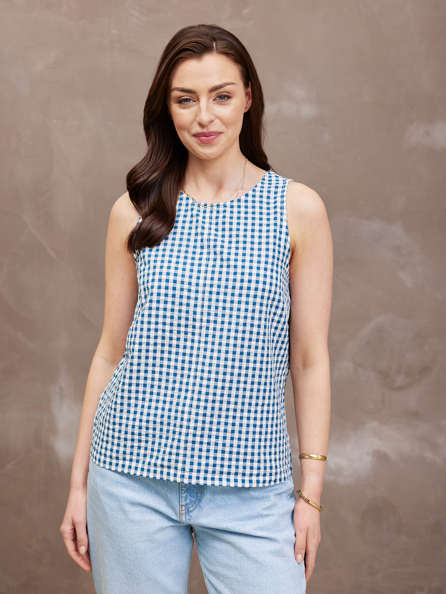 Ruby Gingham Tank Top - Sample