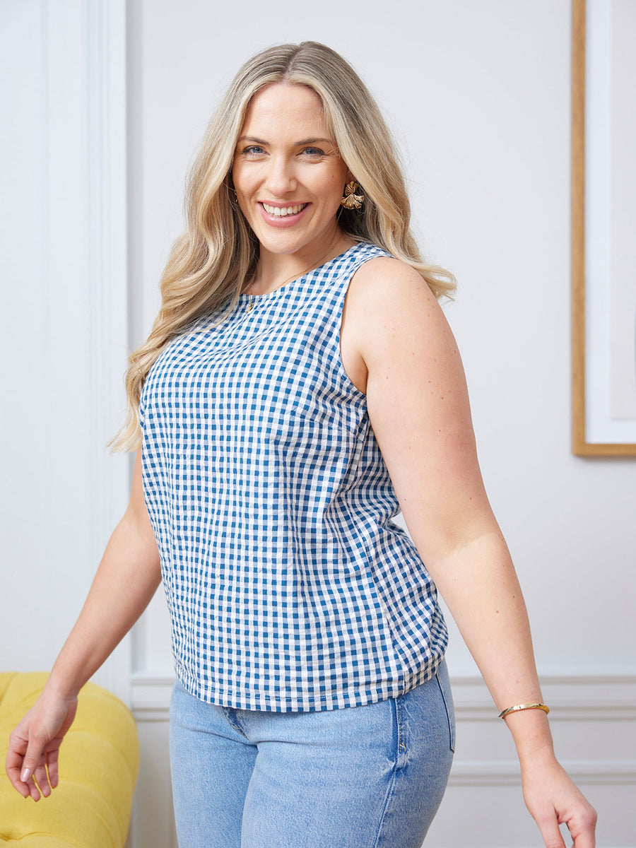 Ruby Gingham Tank Top - Sample