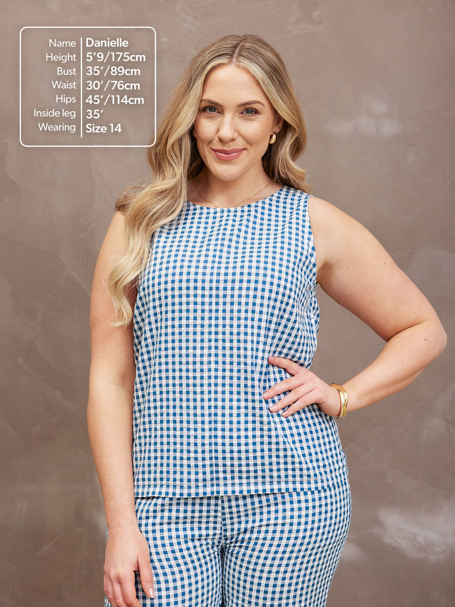 Ruby Gingham Tank Top - Sample