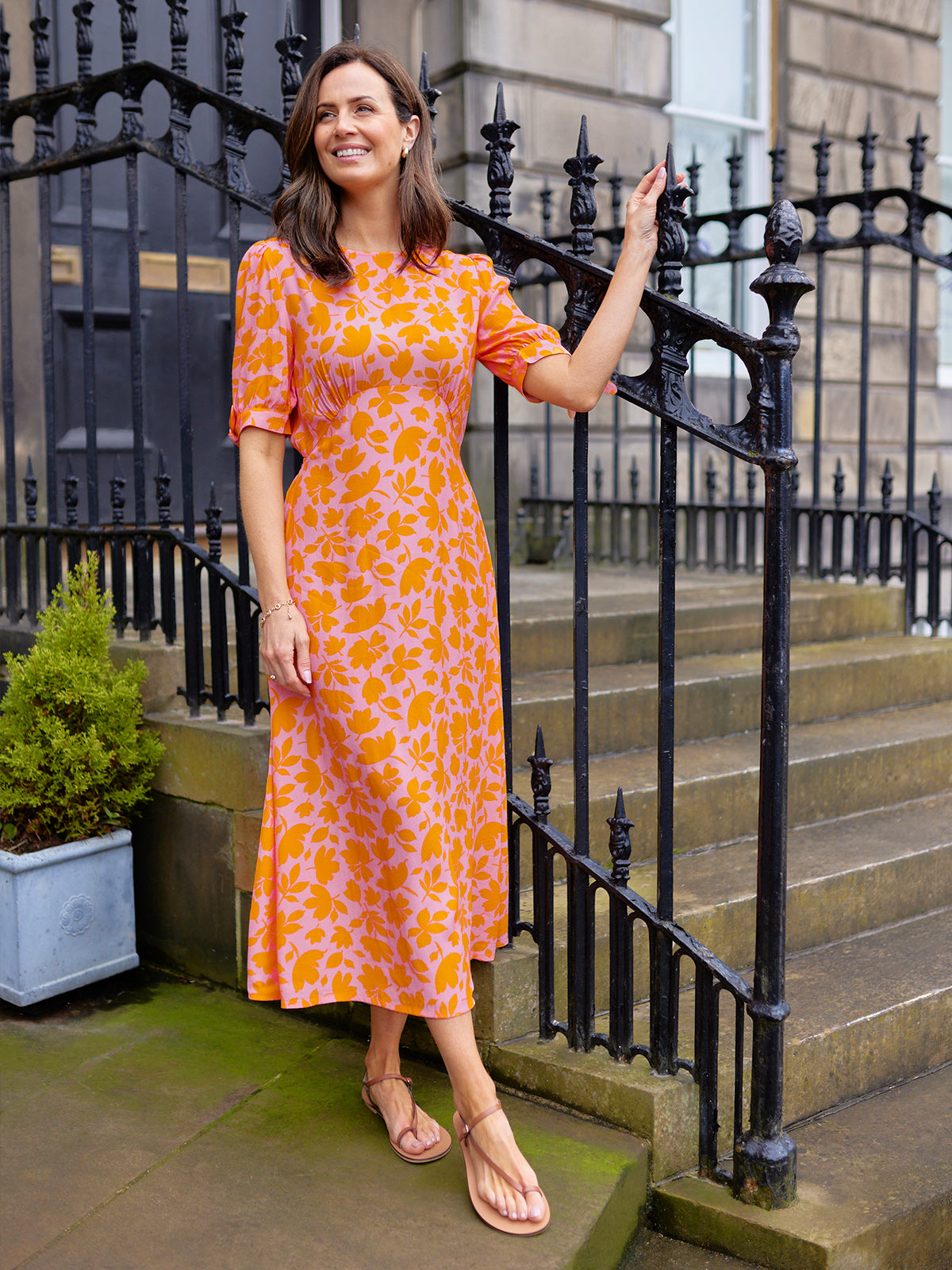 Sally Grace Tie Sleeve Dress