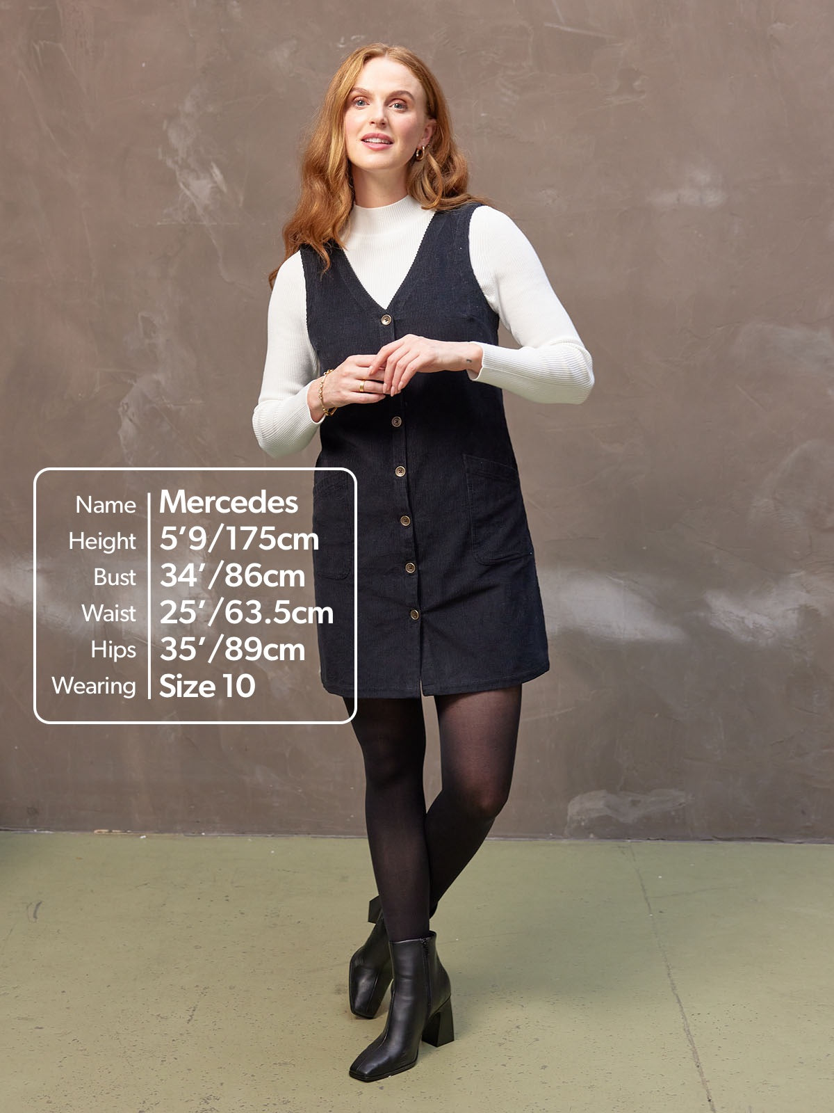Sandie - Button Down Pinafore Dress - Black This is Unfolded Sandie - Button Down Pinafore Dress - Black This is Unfolded