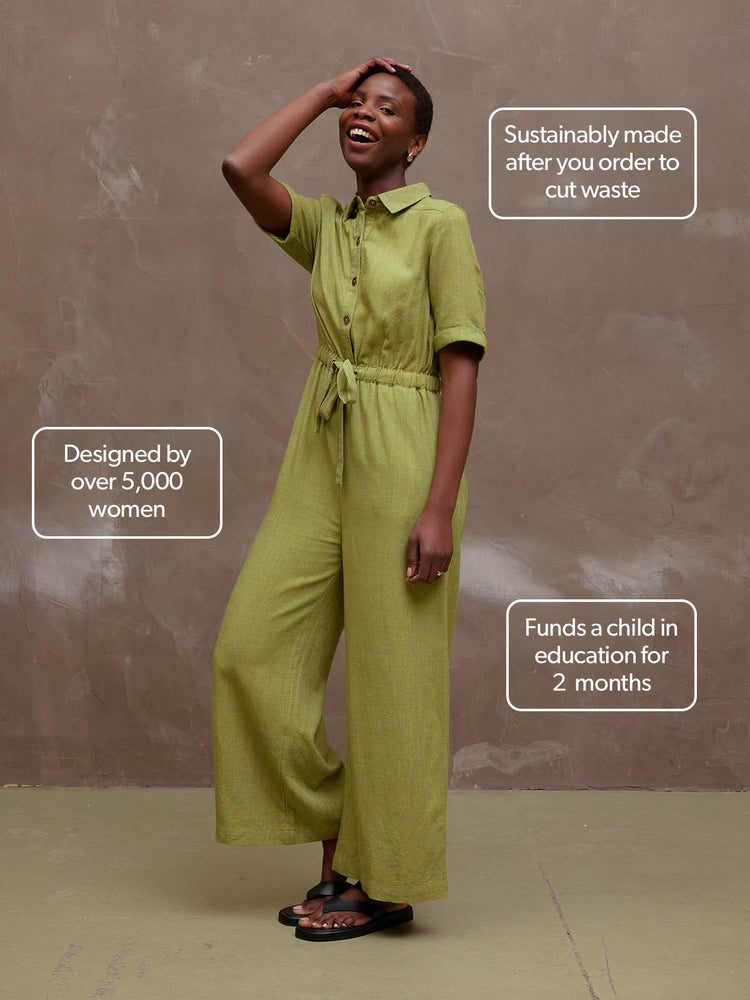 Shannon - Utility Jumpsuit - Green
