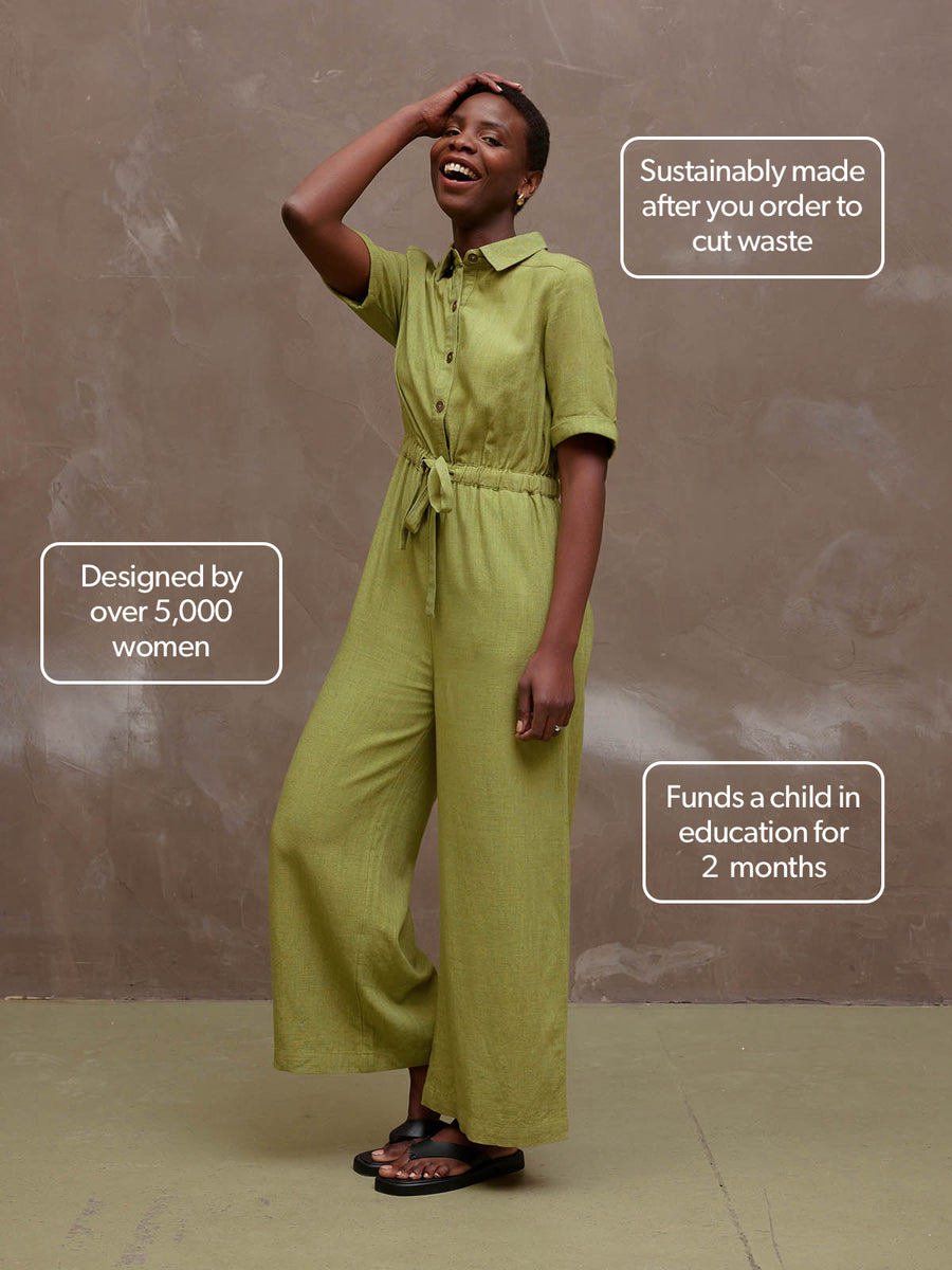 Shannon - Utility Jumpsuit - Green