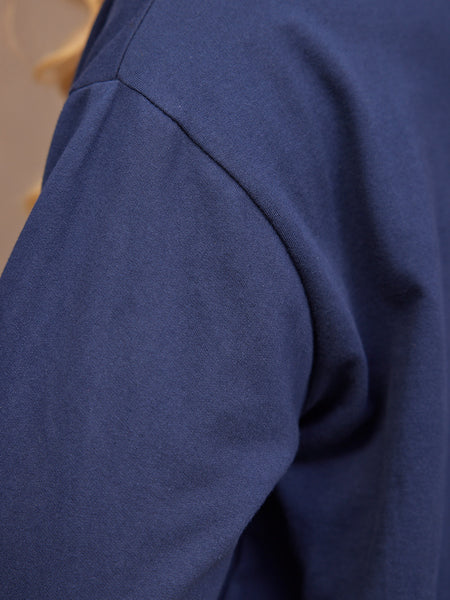 Shona Sweatshirt - Navy Statement Star Print