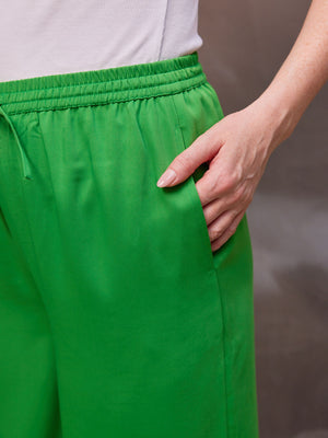 Sophia - Wide Leg Trouser - Green