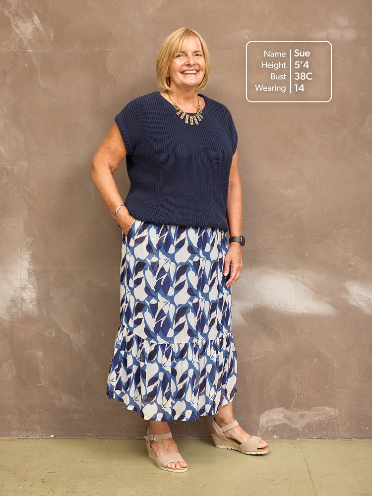 Stephanie Georgette Skirt