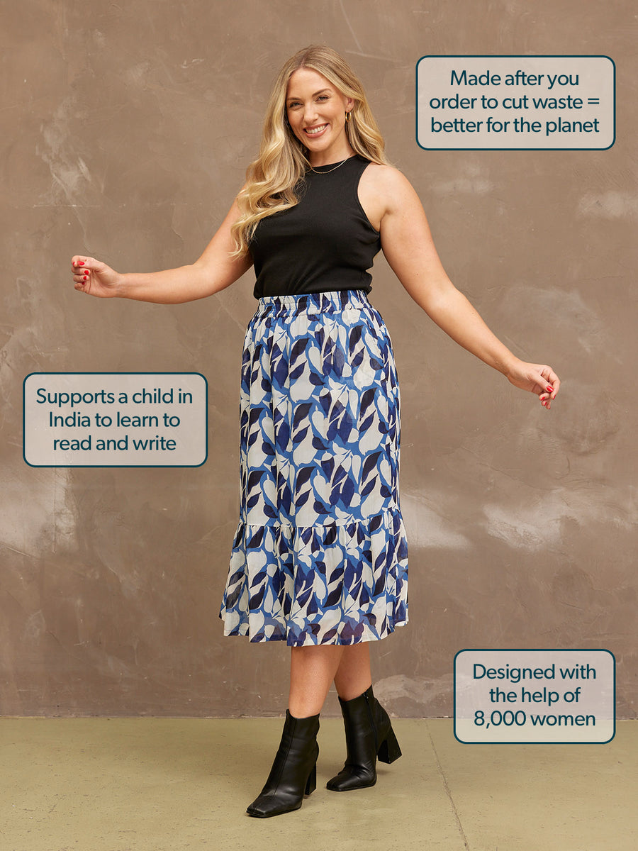 Stephanie Georgette Skirt