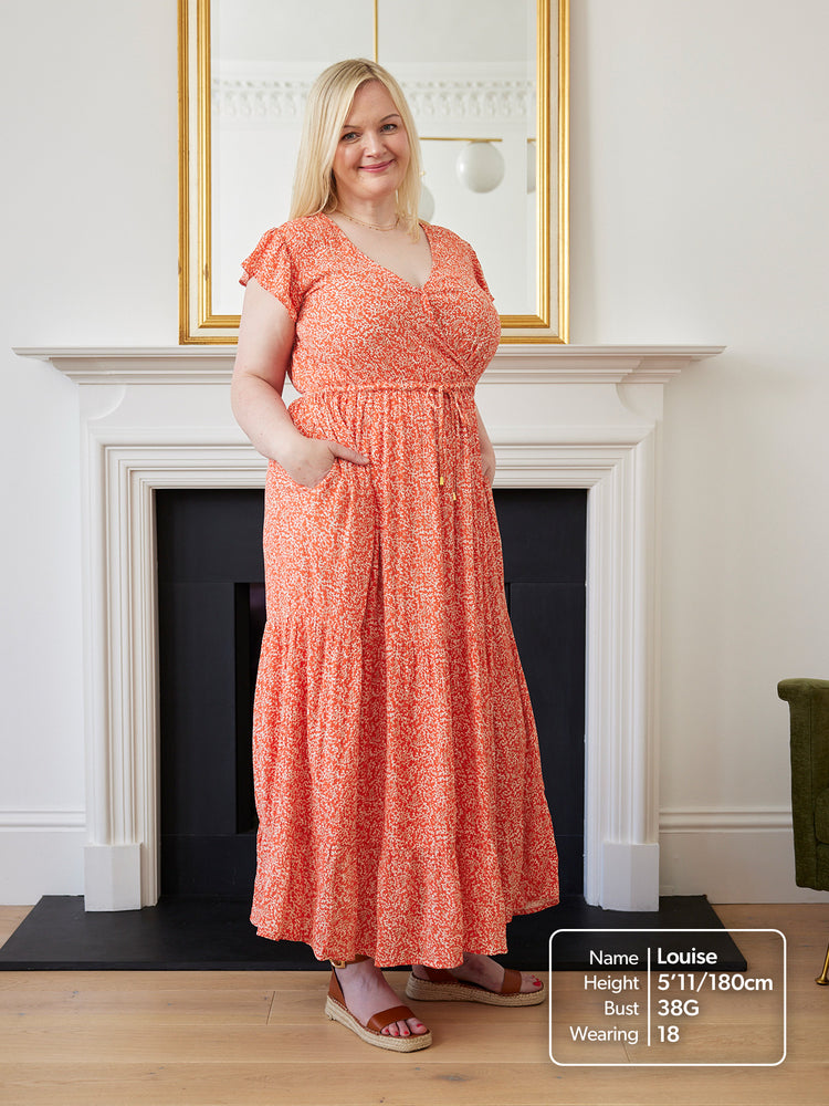 Susan Coral Maxi Dress