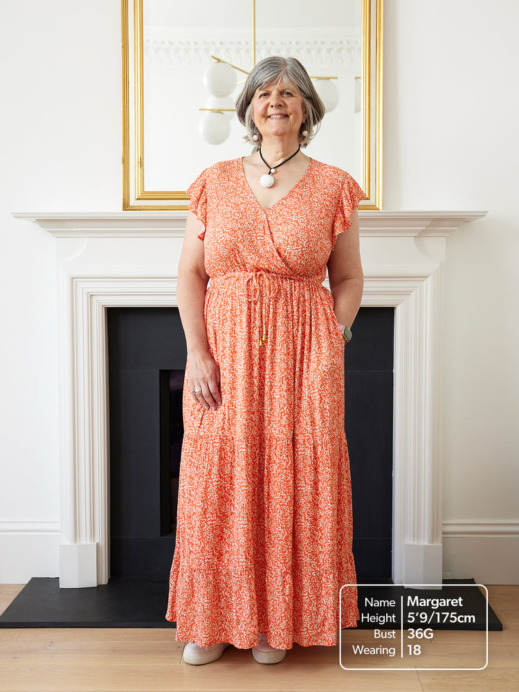 Susan Coral Maxi Dress
