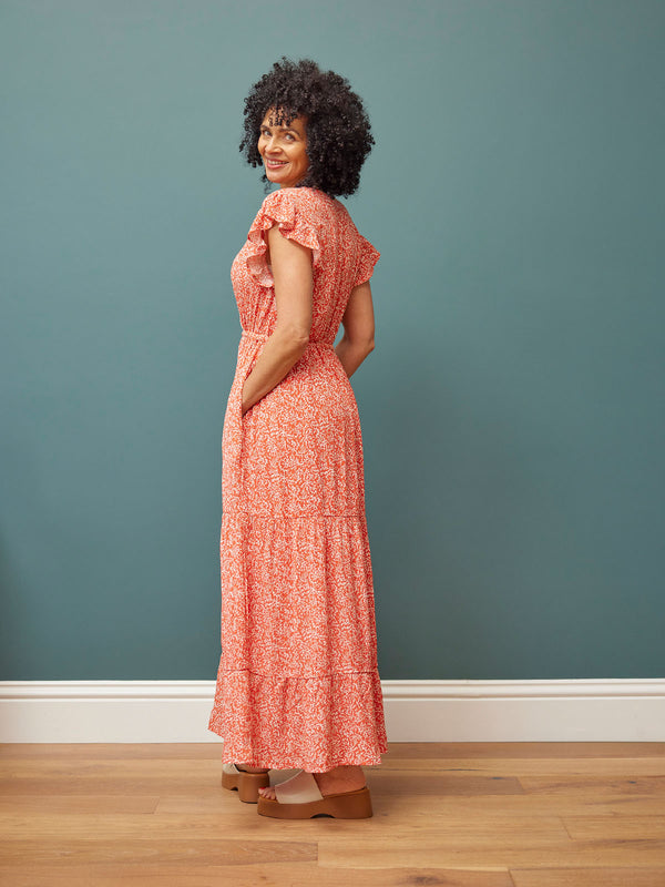 Susan Coral Maxi Dress