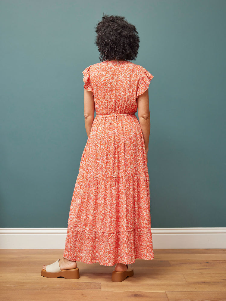 Susan Coral Maxi Dress