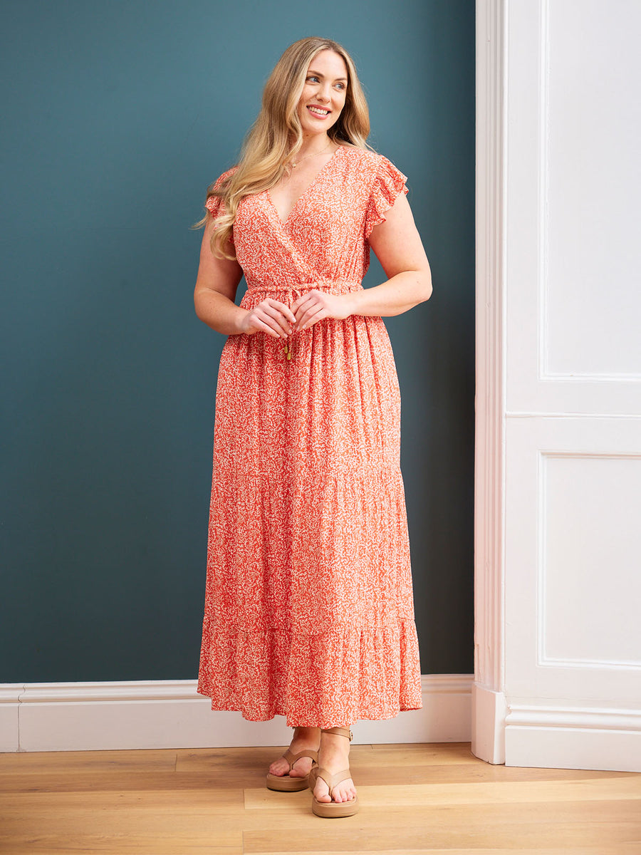 Susan Coral Maxi Dress - Sample