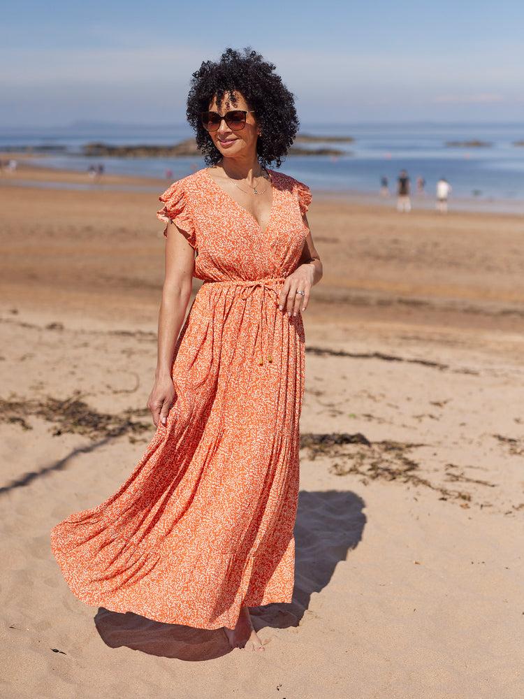 Susan Coral Maxi Dress