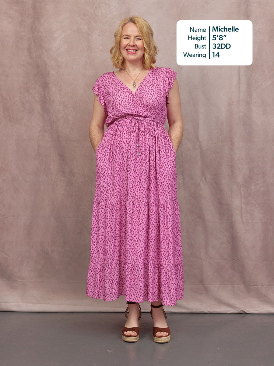 pink printed maxi dress Susan Maxi Dress