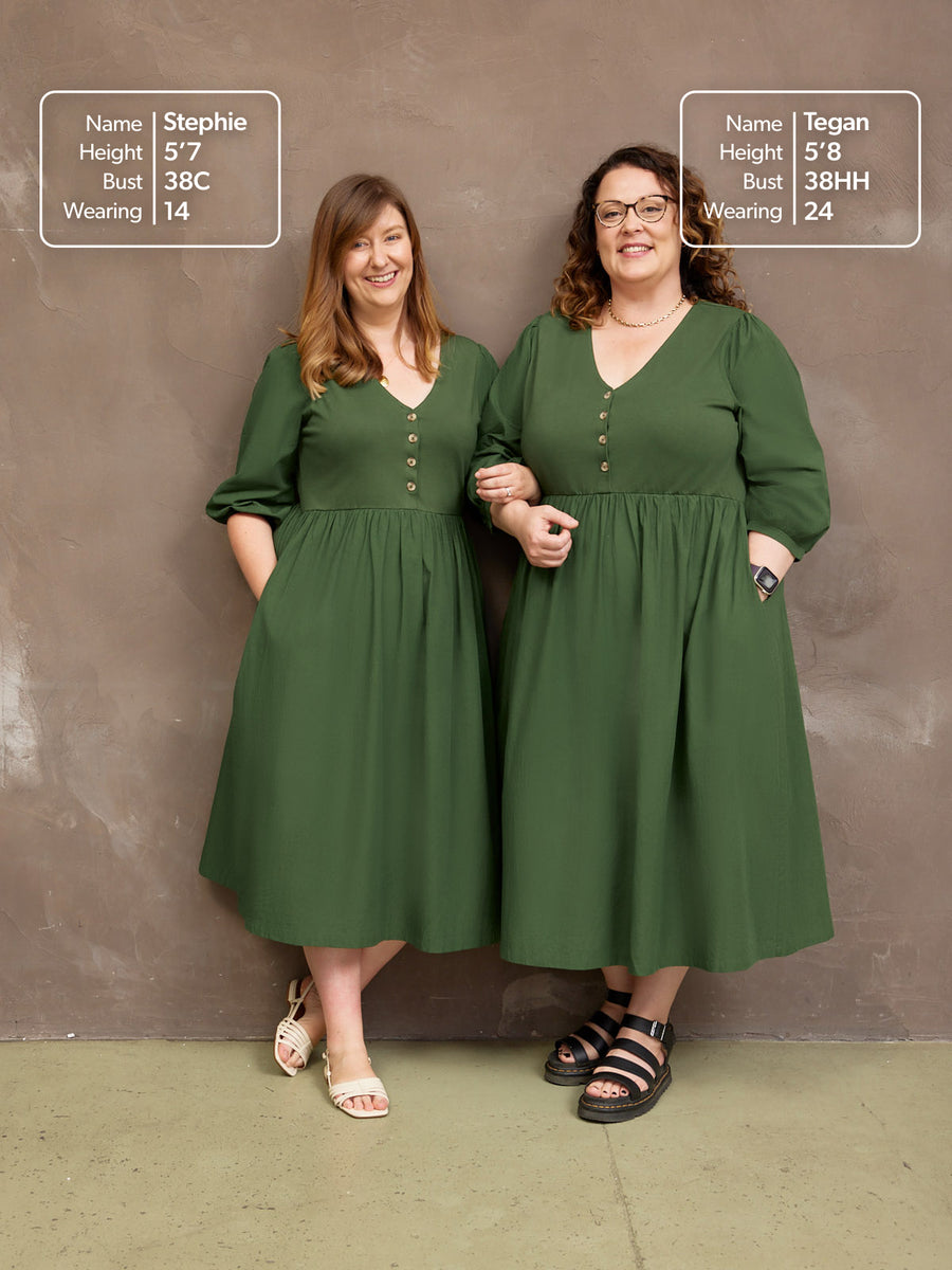 Tegan Jersey Woven Mix Dress