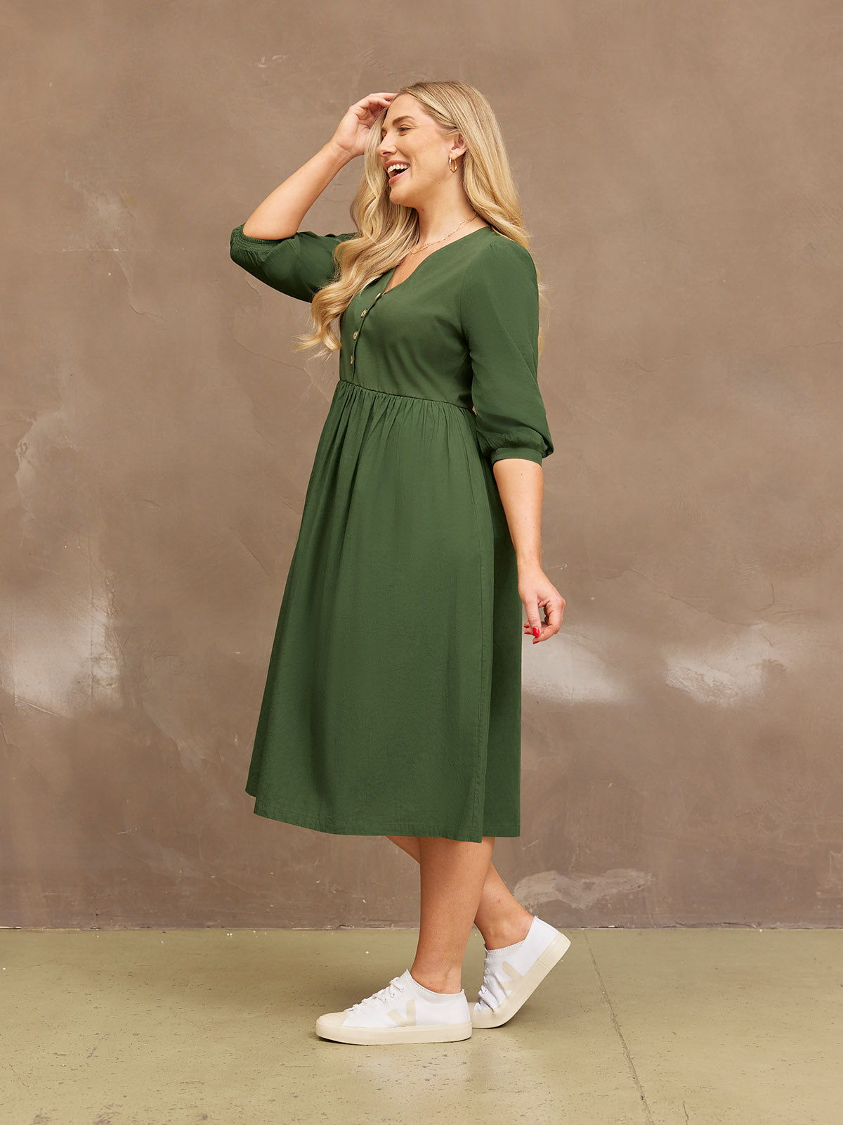 Tegan Jersey Woven Mix Dress This is Unfolded Tegan Jersey Woven Mix Dress This is Unfolded