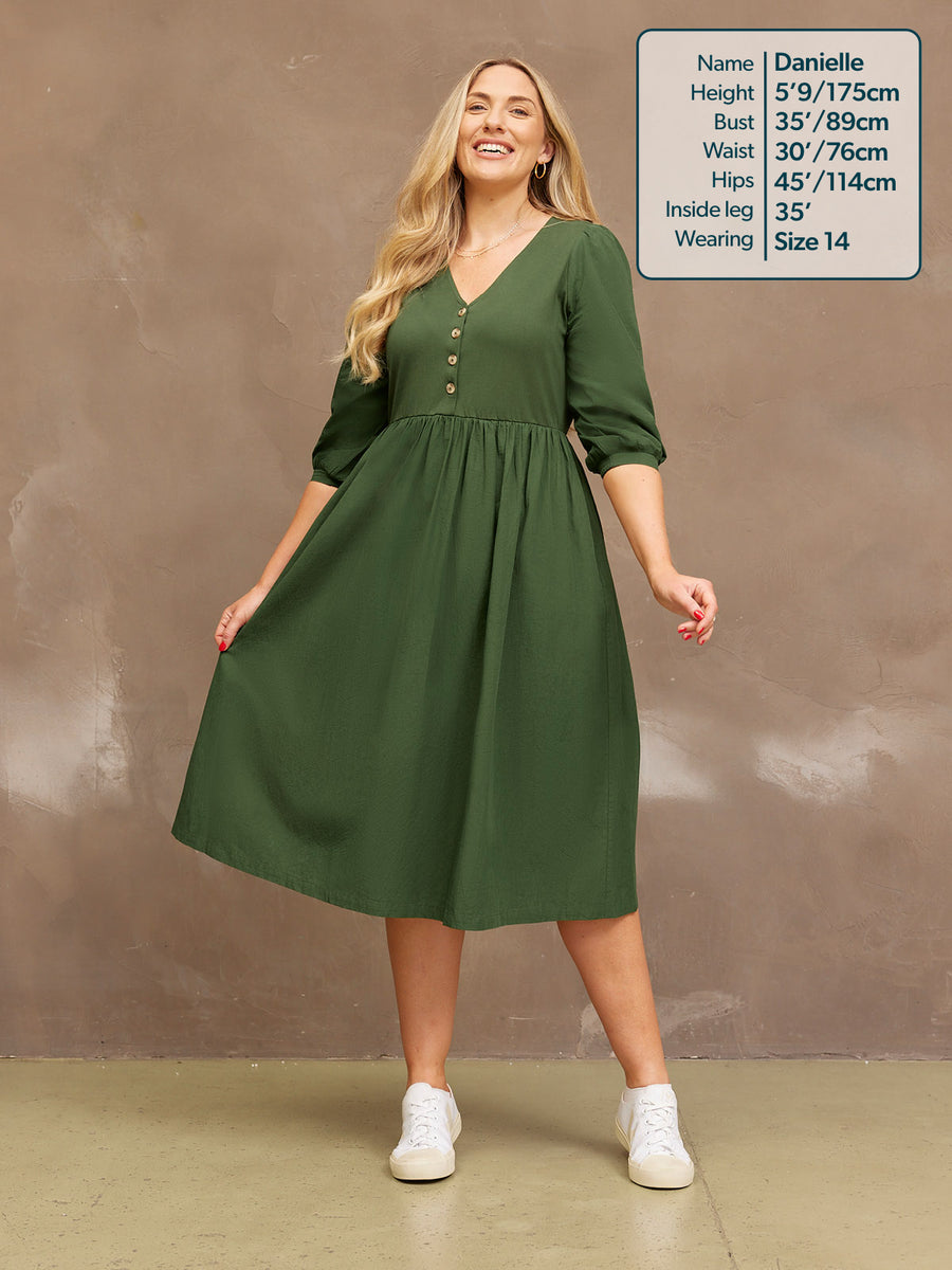 Tegan Jersey Woven Mix Dress