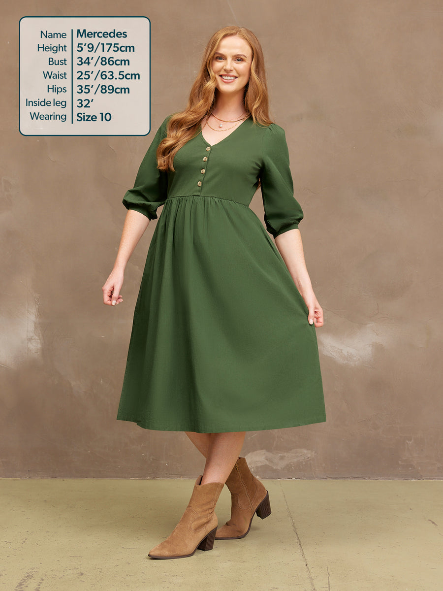 Tegan Jersey Woven Mix Dress