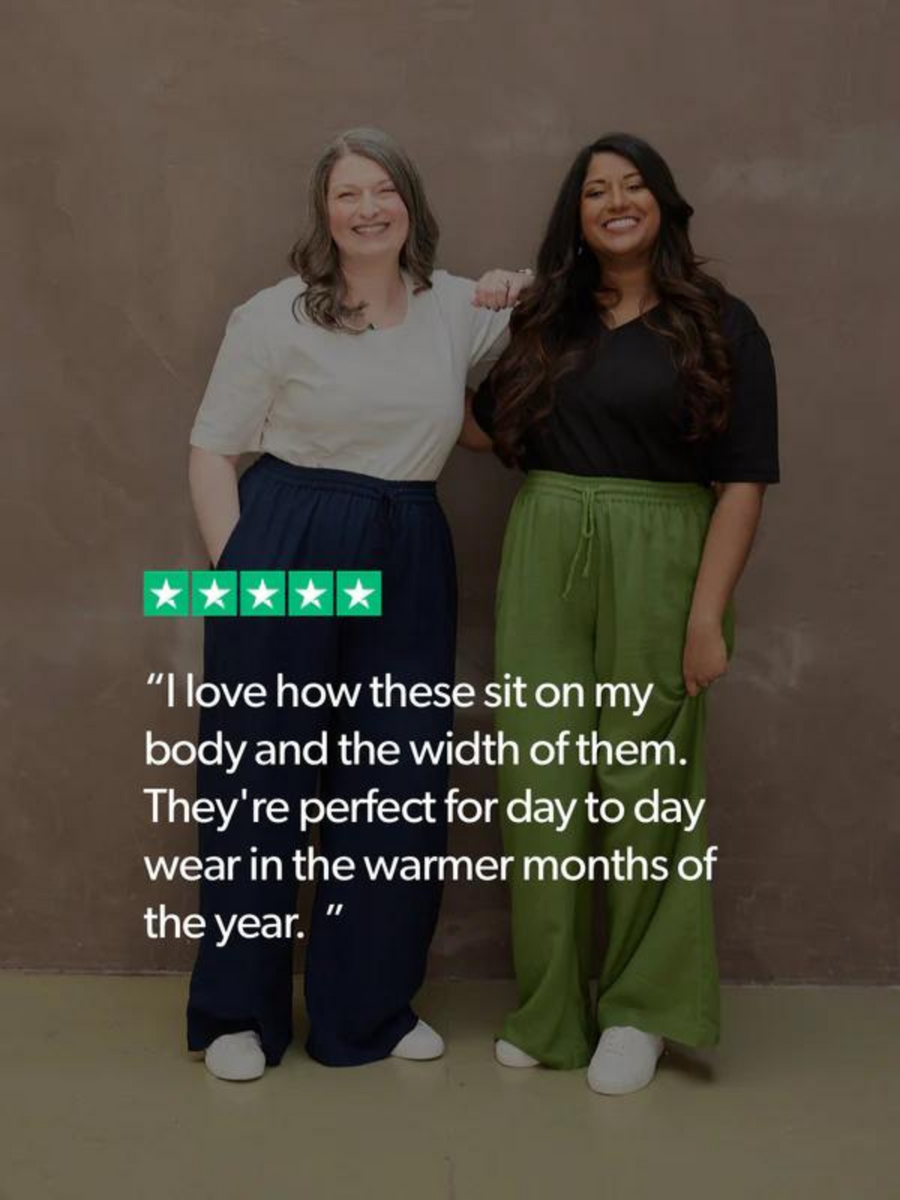 Ella - Wide Leg Trouser - Navy