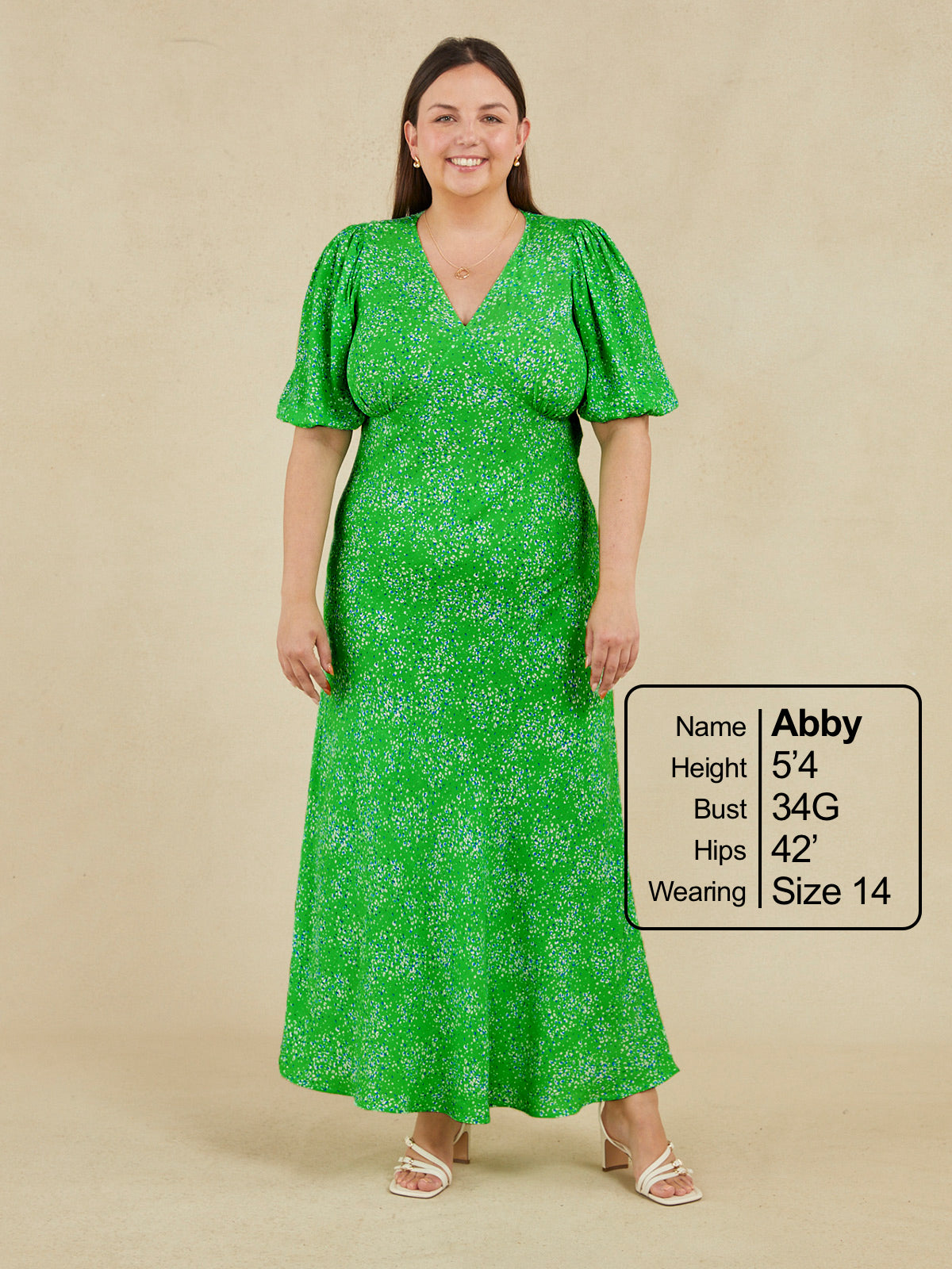 Katie - V Neck Tea Dress - Green Smudge Leopard Print This is Unfolded Katie - V Neck Tea Dress - Green Smudge Leopard Print This is Unfolded