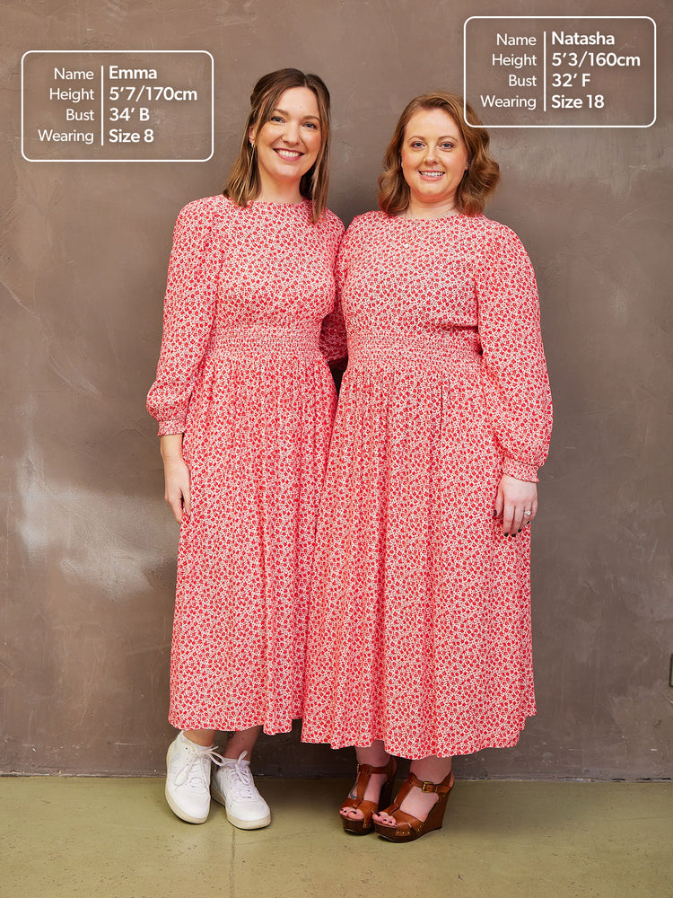 Vera Ditsy Print Midi Dress