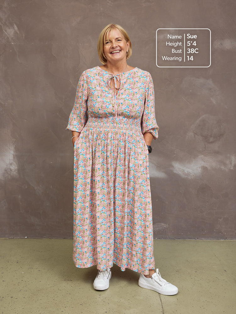 Vera Dress - Watercolour Spot