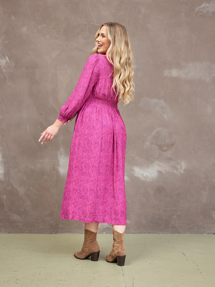 Vera Dress - Pink and Purple