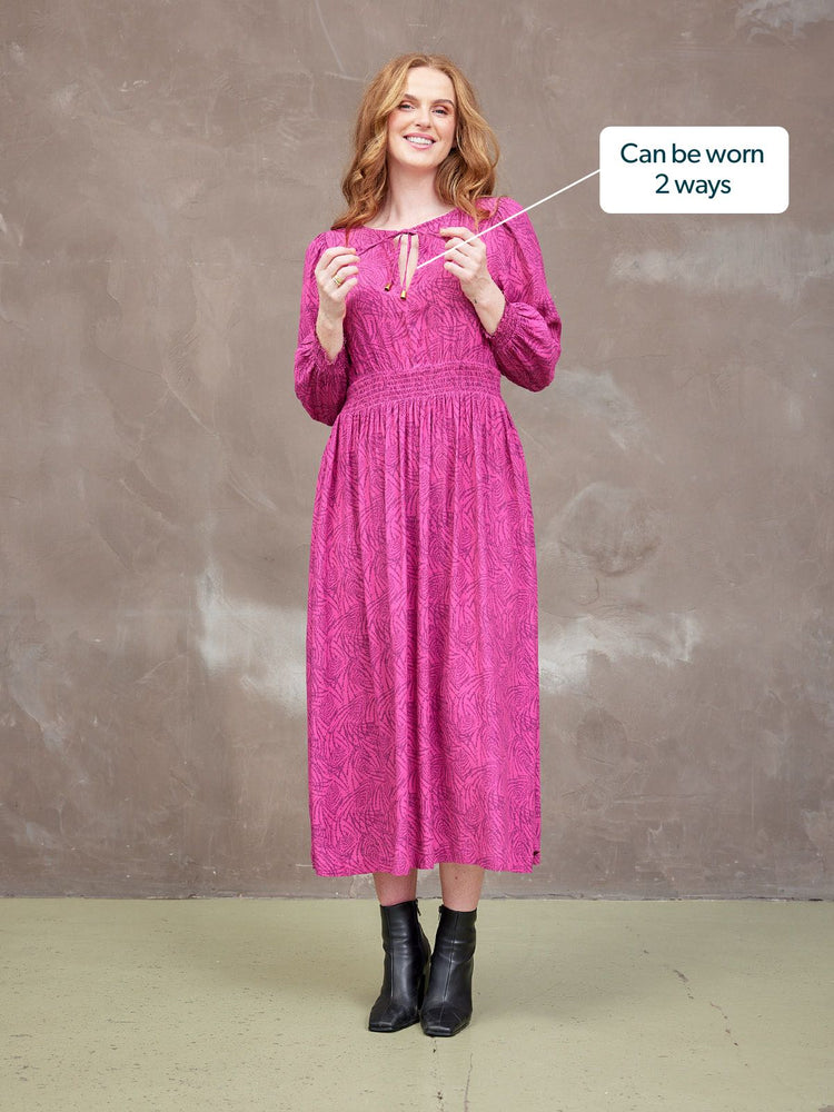 Vera Dress - Pink and Purple