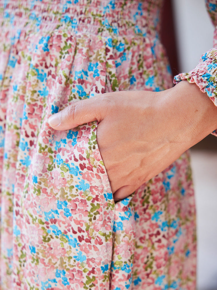 Vera Dress - Watercolour Spot