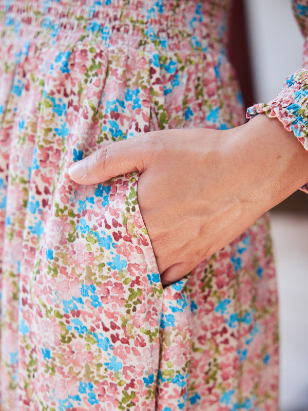 Vera Dress - Watercolour Spot
