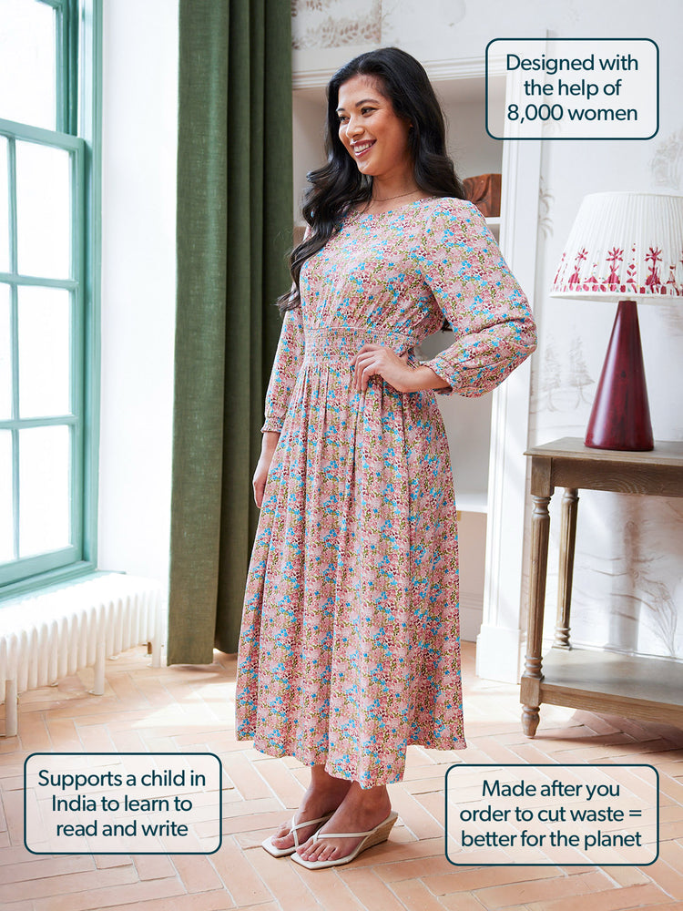 Vera Dress - Watercolour Spot