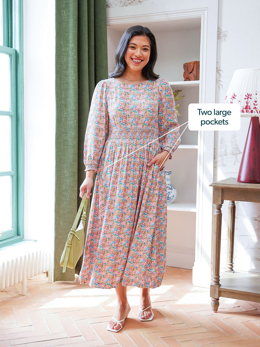 Vera Dress - Watercolour Spot