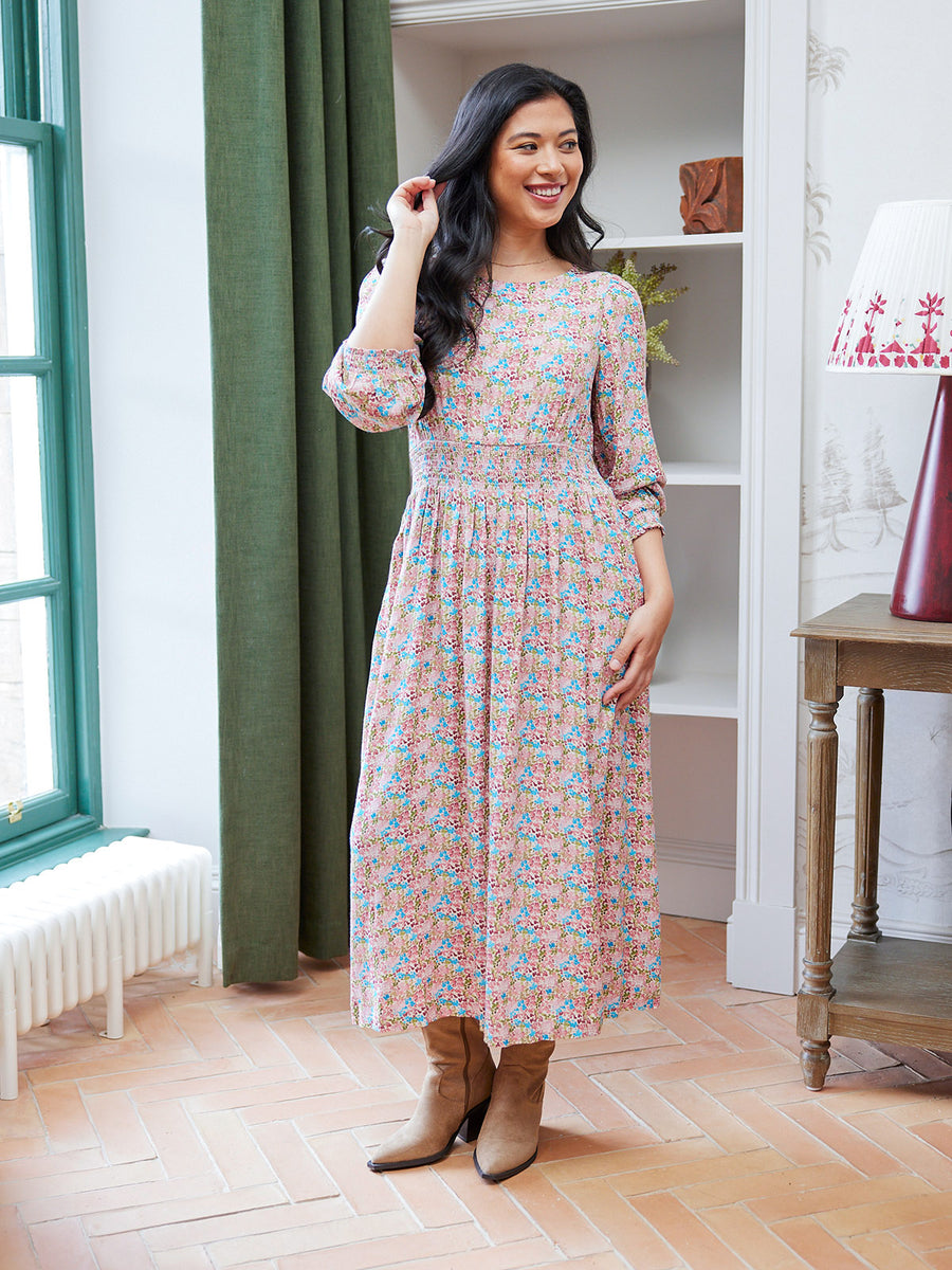 Vera Dress - Watercolour Spot