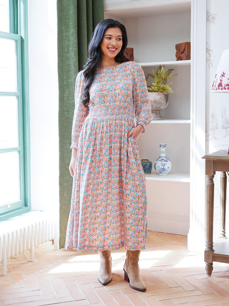 Vera Dress - Watercolour Spot