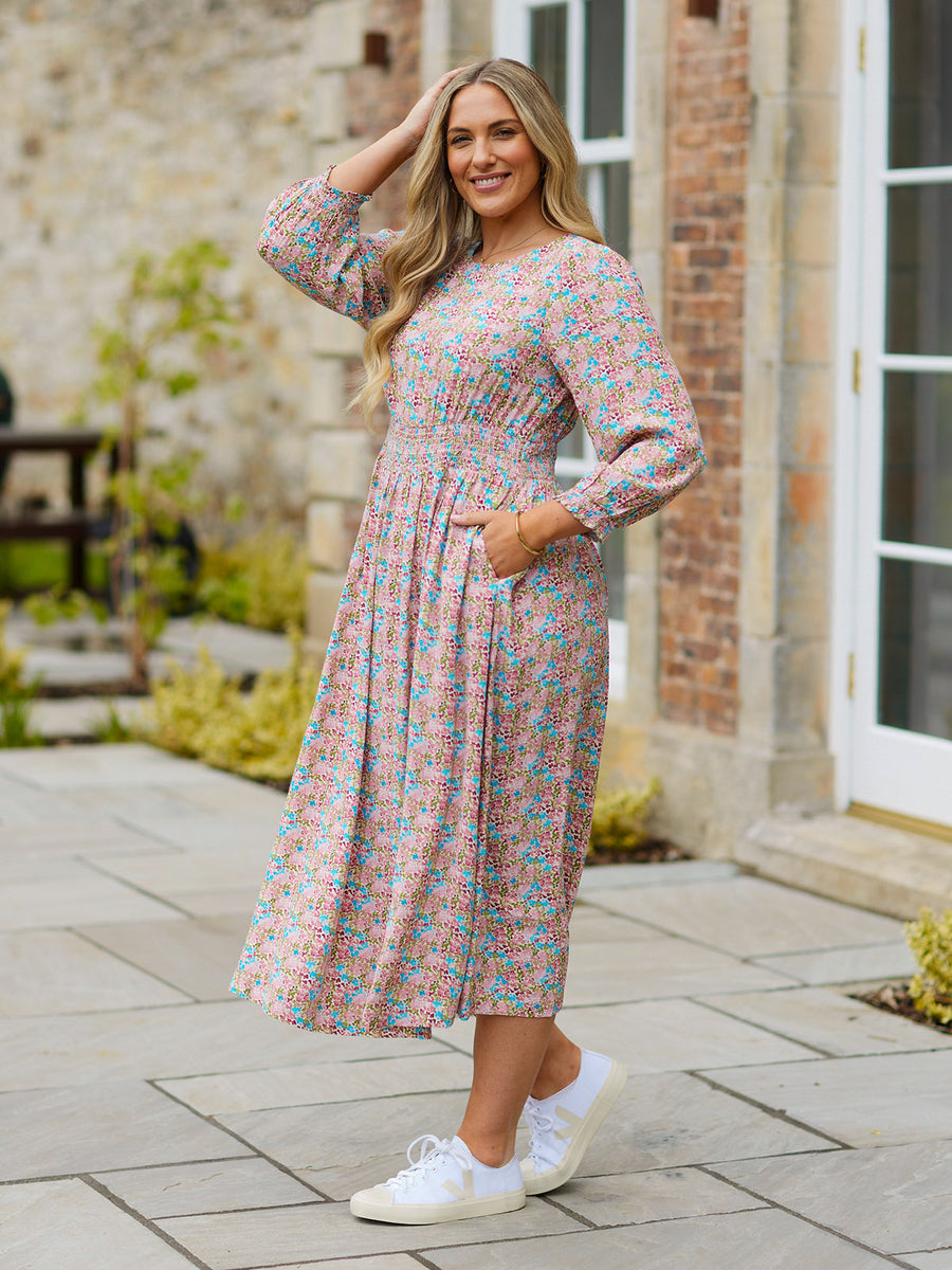 Vera Dress - Watercolour Spot