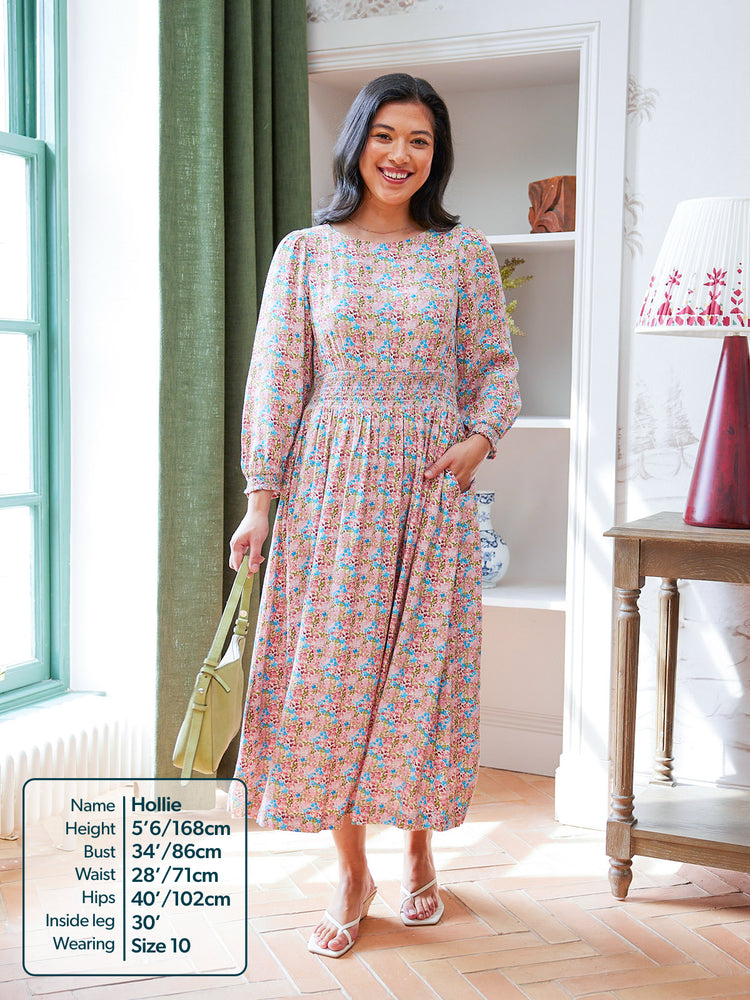 Vera Dress - Watercolour Spot