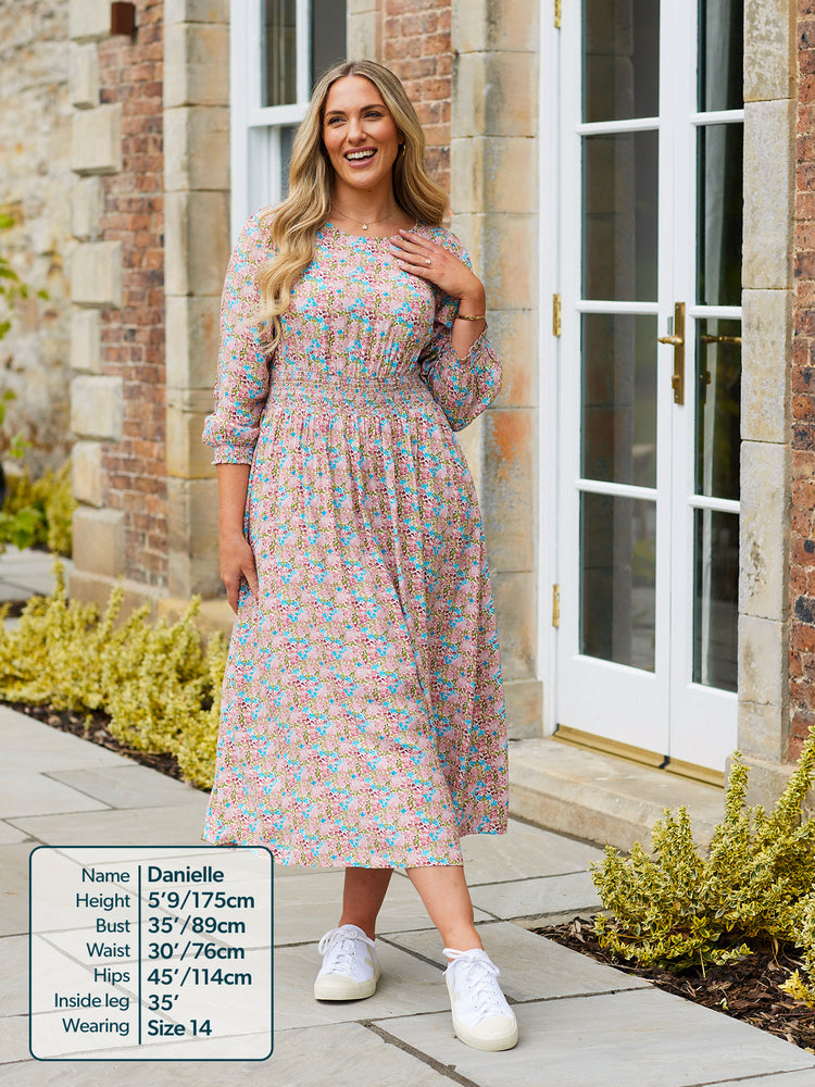 Vera Dress - Watercolour Spot