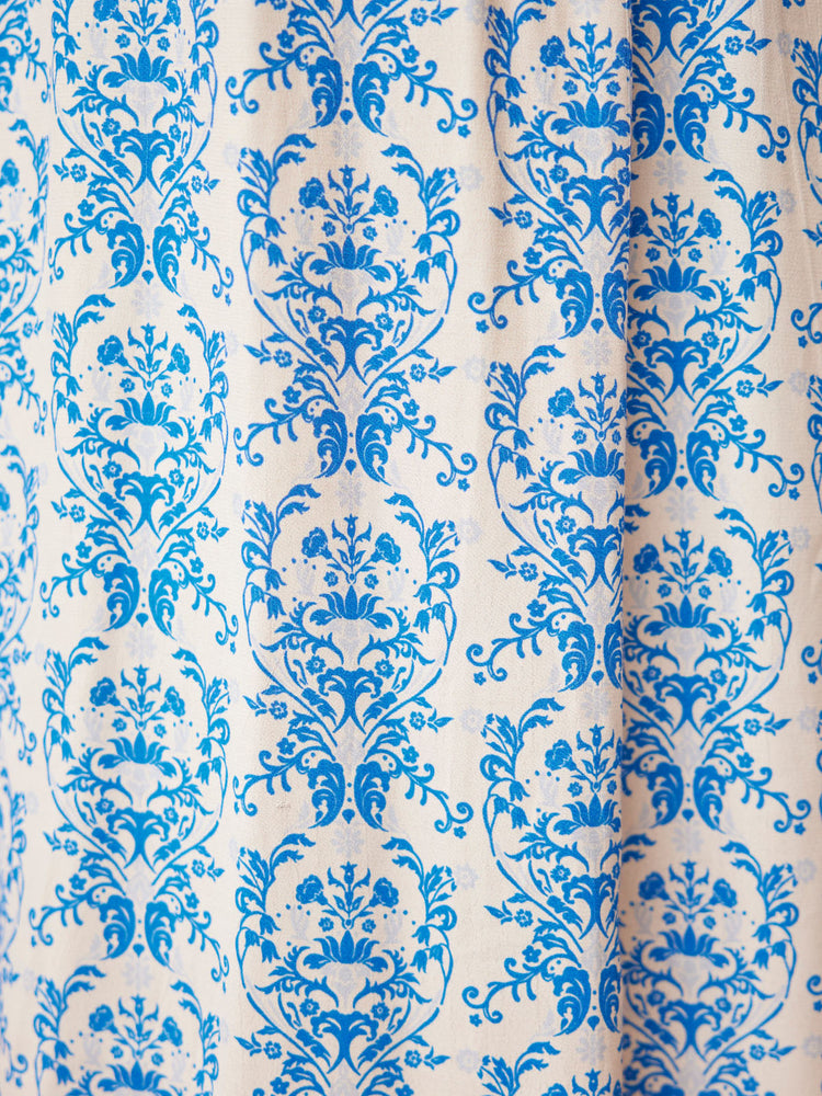 Vera Ditsy Blue Midi Dress