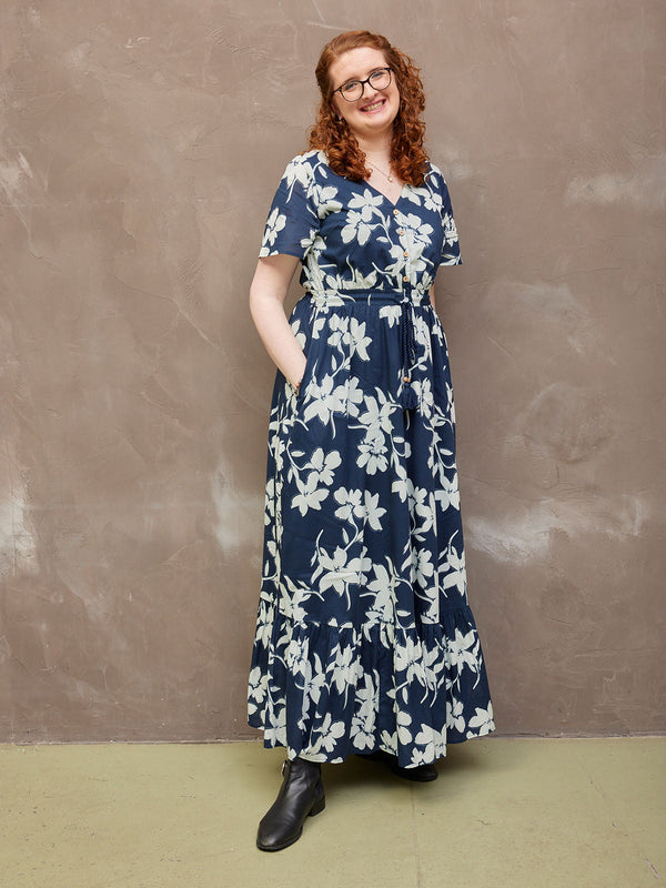 Vicky - Boho Maxi Dress - Floral Print