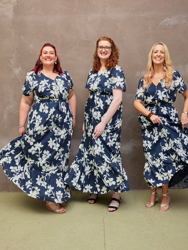 Vicky - Boho Maxi Dress - Floral Print