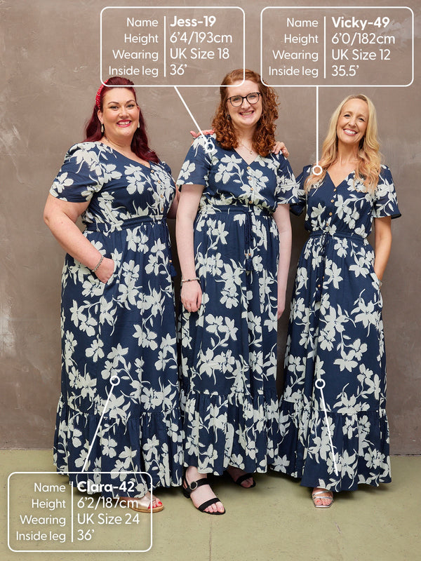 Vicky - Boho Maxi Dress - Floral Print