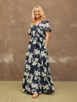 Vicky - Boho Maxi Dress - Floral Print