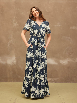 Vicky - Boho Maxi Dress - Floral Print