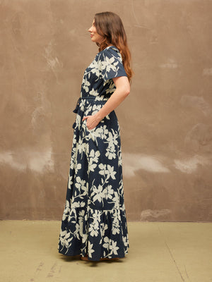 Vicky - Boho Maxi Dress - Floral Print