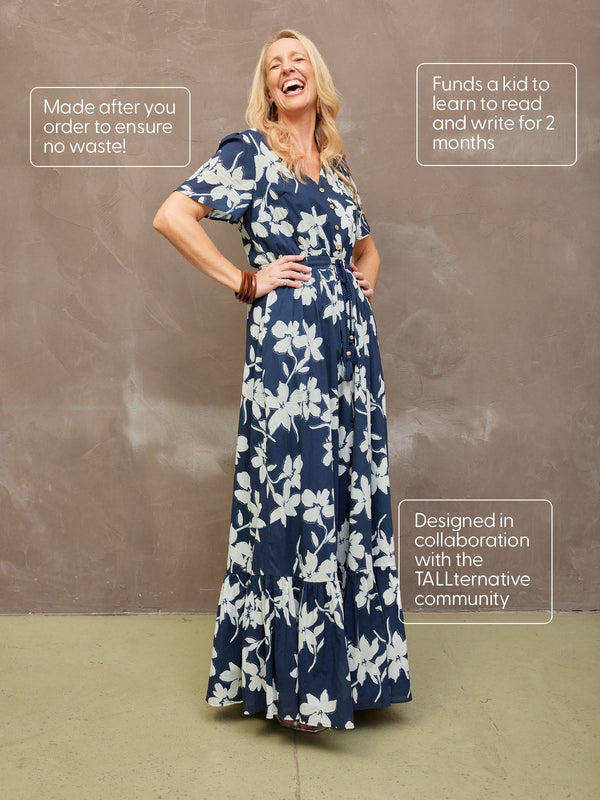 Vicky - Boho Maxi Dress - Floral Print